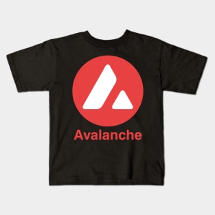 Avalanche Coin Cryptocurrency AVAX crypto Kids T-Shirt